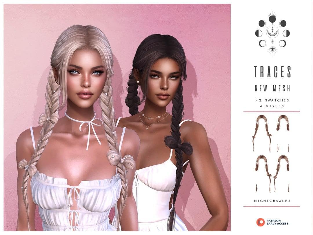 Скриншот мода Прическа Traces Hair